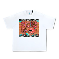 White pucker up Urban Heavy Tee - JahusDesignShop