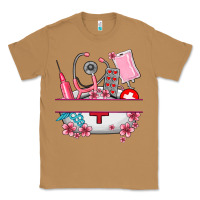 Toasted Coconut custom name nurse hat and elements Classic Tee - AdoDesignShop