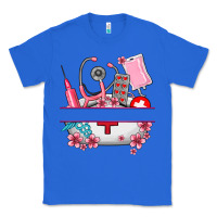 True Royal custom name nurse hat and elements Classic Tee - AdoDesignShop