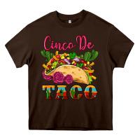 Chocolate Brown cinco de taco Heavy Core Tee - Artiststas