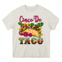 Cream cinco de taco Heavy Core Tee - Artiststas