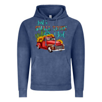 Vintage Denim just a small town girl with car Vintage Hoodie - HRA Design Shop