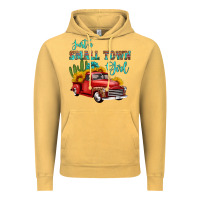 Vintage Mustard just a small town girl with car Vintage Hoodie - HRA Design Shop