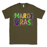 Army Green mardi gras Classic Tee - AdoDesignShop