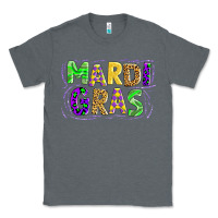 Charcoal Heather mardi gras Classic Tee - AdoDesignShop