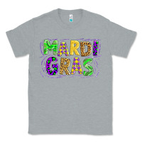 Heather Grey mardi gras Classic Tee - AdoDesignShop
