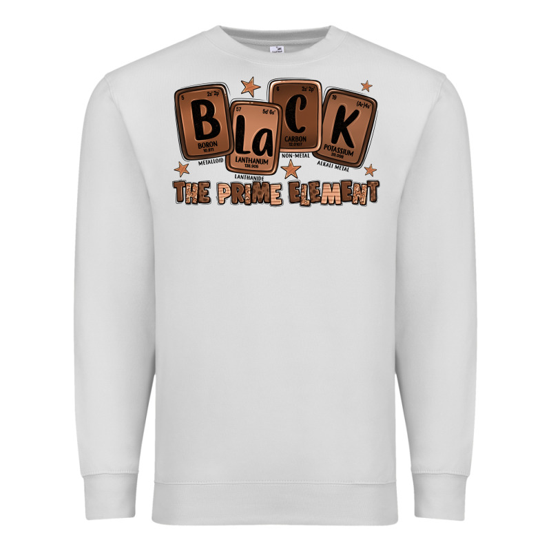 Black The Prime Element Melanin Premium Sweatshirt by LillyAllenDesigns | Teevron