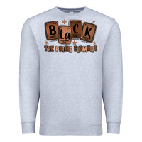 Heather Grey black the prime element melanin Premium Sweatshirt - LillyAllenDesigns