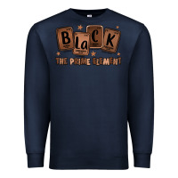 Navy black the prime element melanin Premium Sweatshirt - LillyAllenDesigns