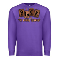 Purple black the prime element melanin Premium Sweatshirt - LillyAllenDesigns