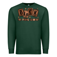 Sports Green black the prime element melanin Premium Sweatshirt - LillyAllenDesigns