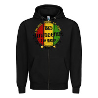 Black i am black everyday but today juneteenth Zipper Hoodie - MaliasSmallBusiness