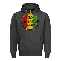 Charcoal Heather i am black everyday but today juneteenth Zipper Hoodie - MaliasSmallBusiness