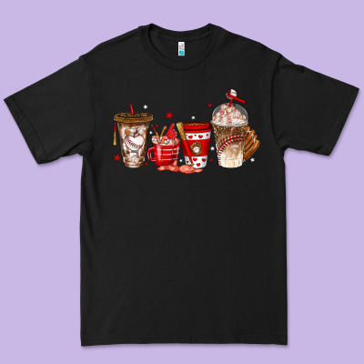Premium Tee baseball coffee cups