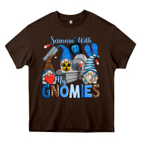 Chocolate Brown scannin' with my gnomies Heavy Core Tee - Zillion Design Studio