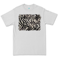 Dove Grey zebra pattern background Premium Tee - BarkalooDesign