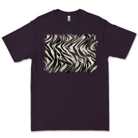 Plum zebra pattern background Premium Tee - BarkalooDesign