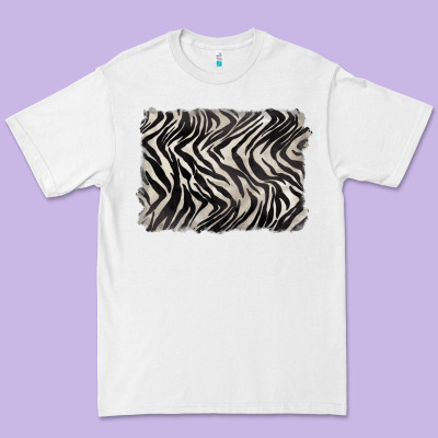 Zebra Pattern Background Premium Tee Designed By Barkaloodesign