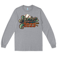 Heather Grey senior 2023 baseball Long Sleeve Tee - NancyCooperArtShop