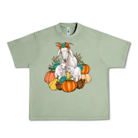 Oil Green Goat family fall pumpkins gemstone Urban Heavy Tee - Artiststas