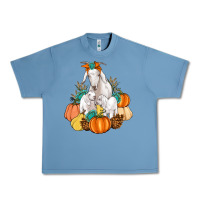 Pebble Blue Goat family fall pumpkins gemstone Urban Heavy Tee - Artiststas