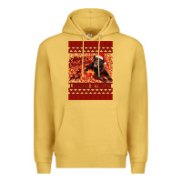 Antique Gold Merry Christmas Labrador Retriever Premium Hoodie - Bettercallsaul