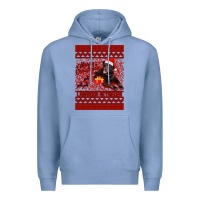 Colony Blue Merry Christmas Labrador Retriever Premium Hoodie - Bettercallsaul