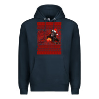 Navy Merry Christmas Labrador Retriever Premium Hoodie - Bettercallsaul