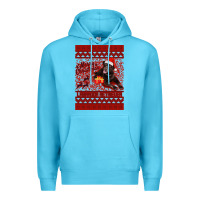 Ocean Blue Merry Christmas Labrador Retriever Premium Hoodie - Bettercallsaul