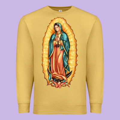 Our Lady Of Guadalupe Premium Sweatshirt Designed By Lillyallendesigns