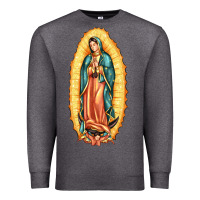 Charcoal Heather our lady of guadalupe Premium Sweatshirt - LillyAllenDesigns