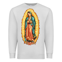 Dove Grey our lady of guadalupe Premium Sweatshirt - LillyAllenDesigns