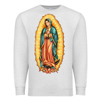 Oatmeal Heather our lady of guadalupe Premium Sweatshirt - LillyAllenDesigns