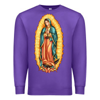 Purple our lady of guadalupe Premium Sweatshirt - LillyAllenDesigns