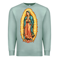 Seafoam our lady of guadalupe Premium Sweatshirt - LillyAllenDesigns