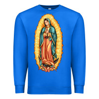 True Royal our lady of guadalupe Premium Sweatshirt - LillyAllenDesigns