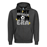 Charcoal Heather in my soccer mom era Zipper Hoodie - MaliasSmallBusiness