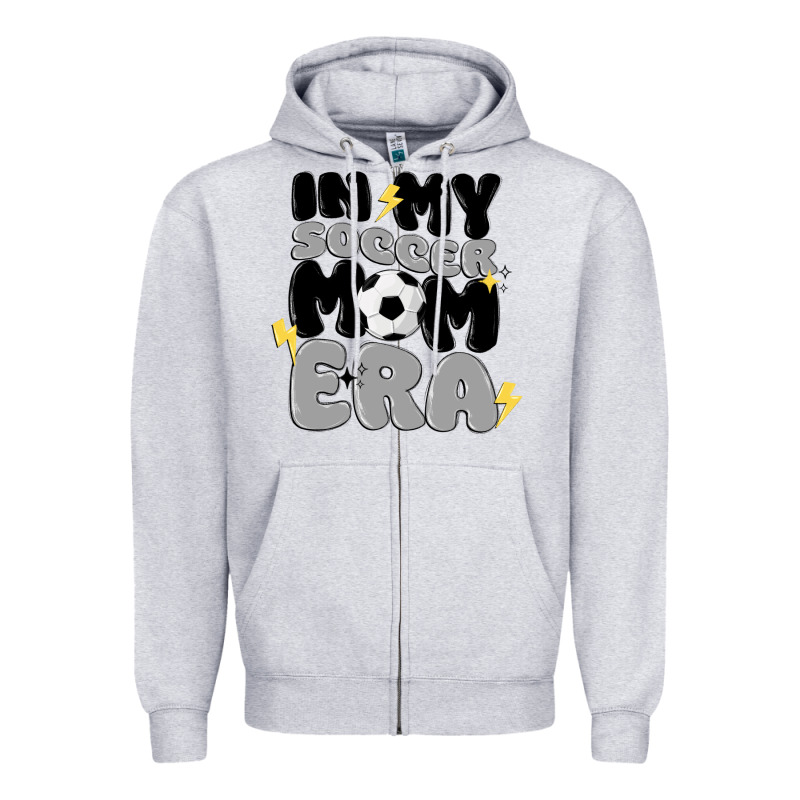 In My Soccer Mom Era Zipper Hoodie by MaliasSmallBusiness | Teevron
