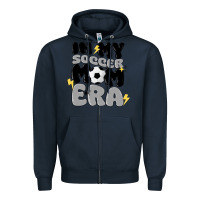 Navy in my soccer mom era Zipper Hoodie - MaliasSmallBusiness
