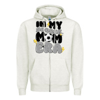 Oatmeal Heather in my soccer mom era Zipper Hoodie - MaliasSmallBusiness