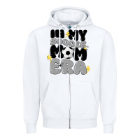 White in my soccer mom era Zipper Hoodie - MaliasSmallBusiness
