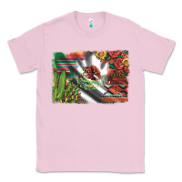 Bubblegum Pink mexico flag sunflowers roses and cactus with serape aztec and leopard Classic Tee - Artiststas