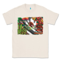 Natural mexico flag sunflowers roses and cactus with serape aztec and leopard Classic Tee - Artiststas