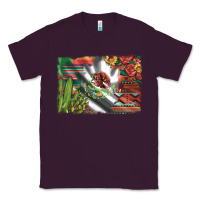 Plum mexico flag sunflowers roses and cactus with serape aztec and leopard Classic Tee - Artiststas