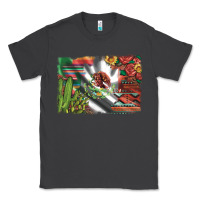 Smoke mexico flag sunflowers roses and cactus with serape aztec and leopard Classic Tee - Artiststas