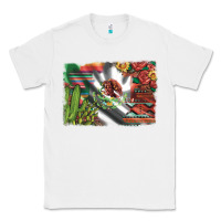 White mexico flag sunflowers roses and cactus with serape aztec and leopard Classic Tee - Artiststas