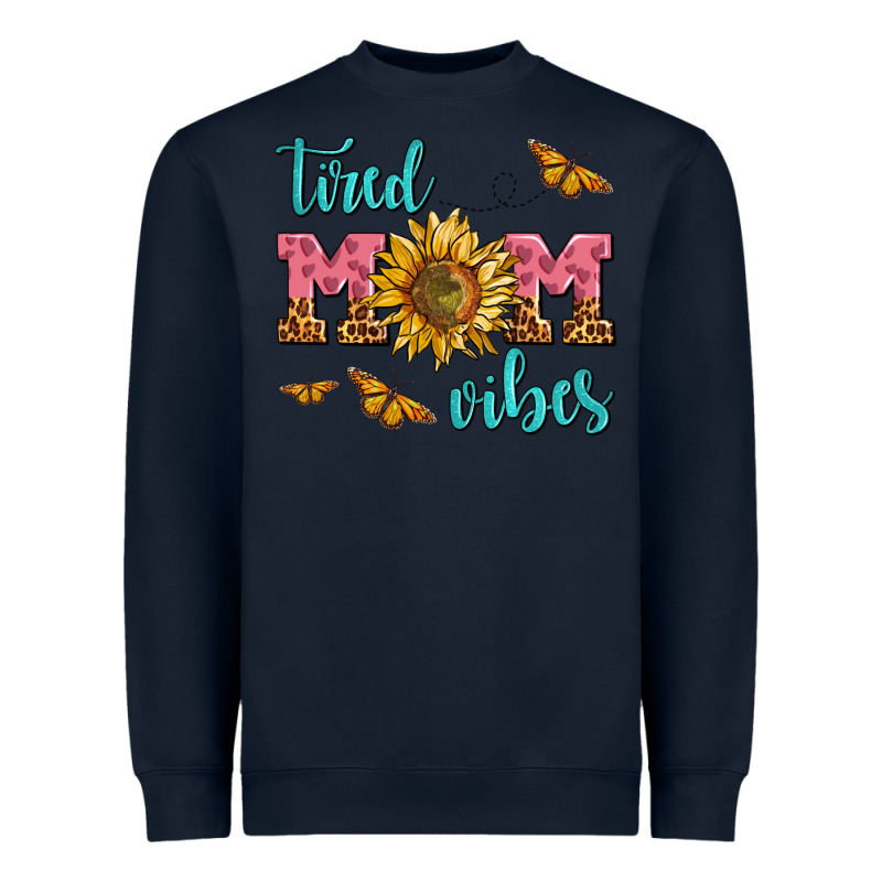 Tired Mom Vibes Heavyweight Sweatshirt by AdoDesignShop | Teevron