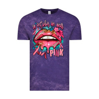 Cloud Purple in october we wear pink  lips Vintage Tee - AdoDesignShop