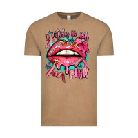 Vintage Coffee in october we wear pink  lips Vintage Tee - AdoDesignShop