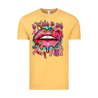 Vintage Mustard in october we wear pink  lips Vintage Tee - AdoDesignShop